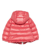 Giubbino Tazui per neonata Moncler Enfant rosso con design trapuntato - Rubino Kids