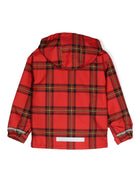Giubbno per bambina Mini Rodini Edelweiss rosso con motivo a quadri tartan - Rubino Kids