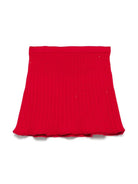 Gonna a coste per bambina Self - Portrait Kids rosso con vita elasticizzata - Rubino Kids