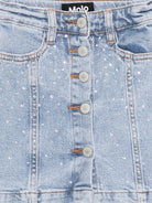 Gonna Bera per bambina Molo denim con decorazione a strass - Rubino Kids