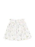 Gonna Bev per bambina Molo beige con stampa a fiori - Rubino Kids