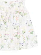 Gonna Bev per bambina Molo beige con stampa a fiori - Rubino Kids