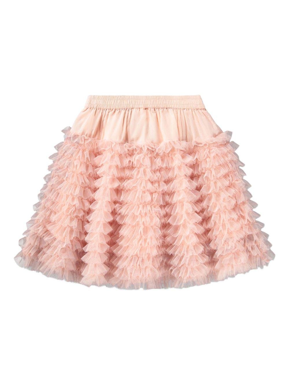 Gonna Blissus per bambina Molo rosa con ruches a strati - Rubino Kids