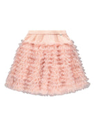 Gonna Blissus per bambina Molo rosa con ruches a strati - Rubino Kids