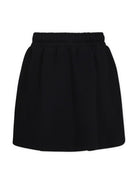 Gonna con logo per bambina Moschino Kids nero con taglio svasato - Rubino Kids