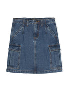 Gonna denim Belli per bambina Molo blu con passanti - Rubino Kids