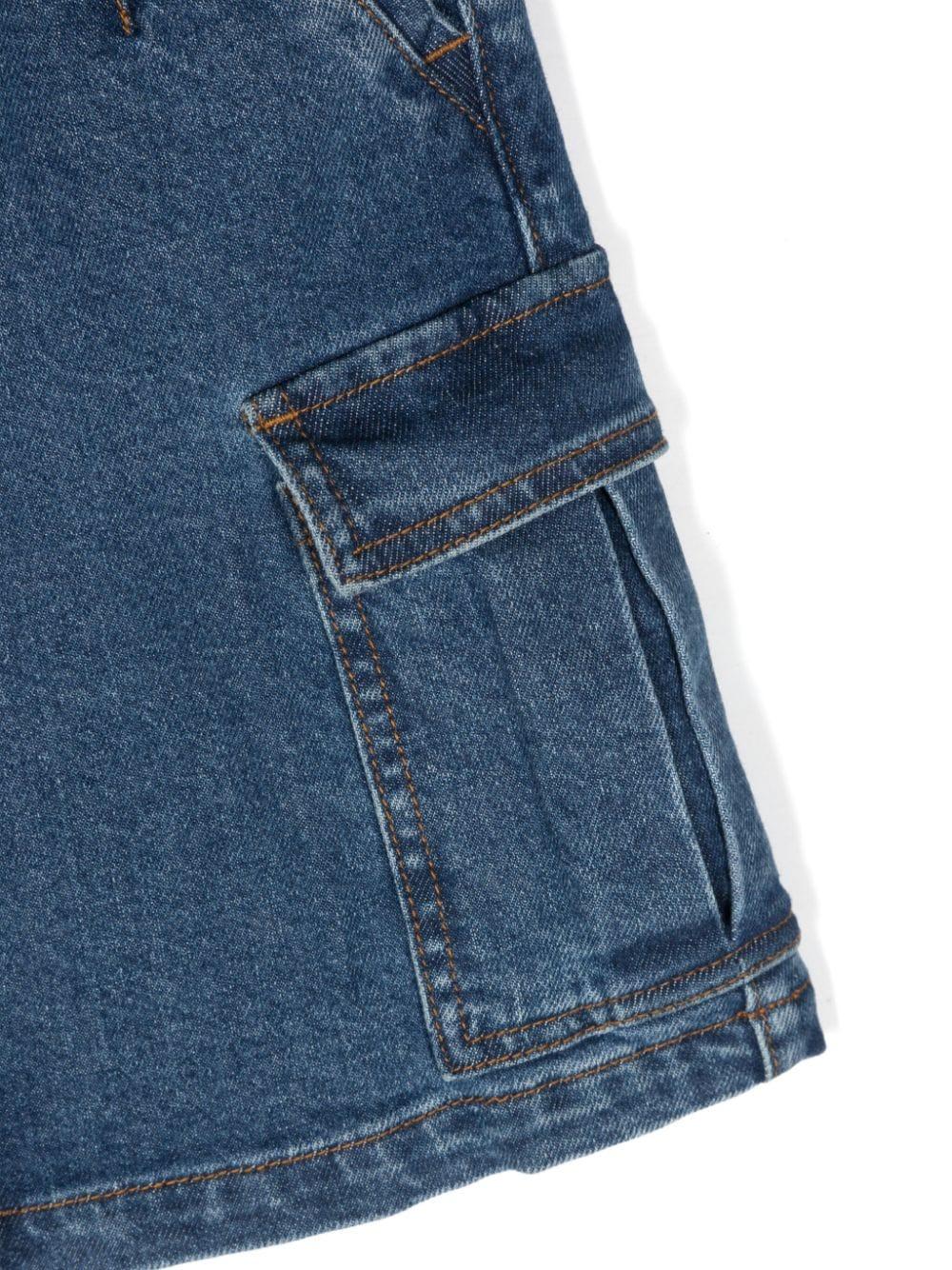 Gonna denim Belli per bambina Molo blu con passanti - Rubino Kids