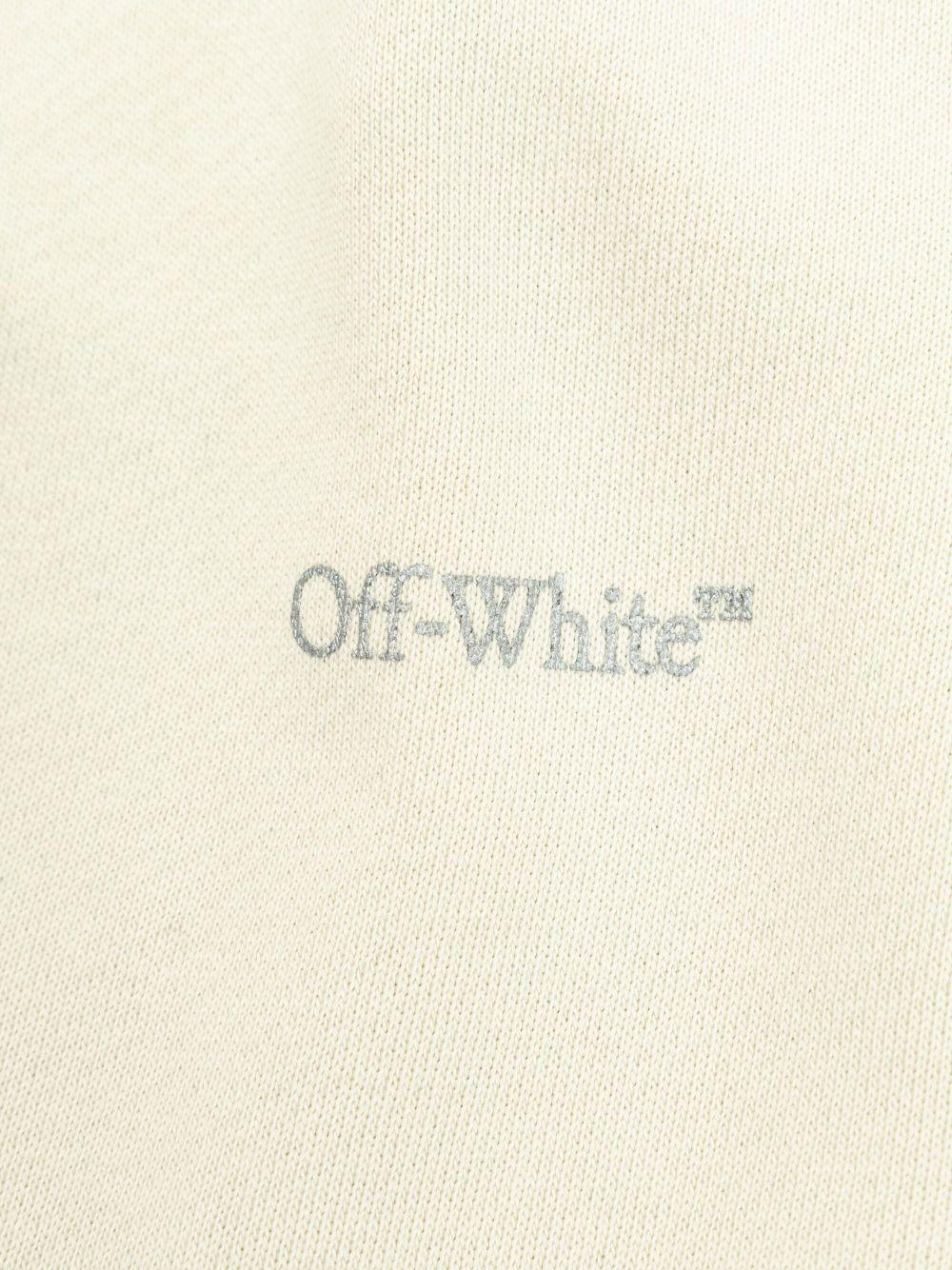 Gonna in cotone per bambina Off - White Kids bianco con spacco posteriore - Rubino Kids