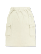 Gonna in cotone per bambina Off - White Kids bianco con spacco posteriore - Rubino Kids