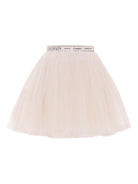 Gonna in tulle per bambina Balmain Kids beige a strati - Rubino Kids