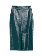 Gonna midi per donna THE M Nada verde con spacco anteriore - Rubino Kids