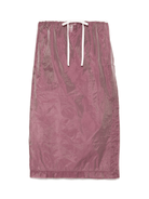 Gonna midi per donna THE M Olimpia rosa con vita con coulisse elasticizzata - Rubino Kids