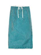 Gonna midi per donna THE M Olimpia verde con vita con coulisse elasticizzata - Rubino Kids