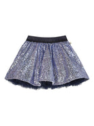 Gonna per bambina Billieblush blu con decorazione con paillettes - Rubino Kids