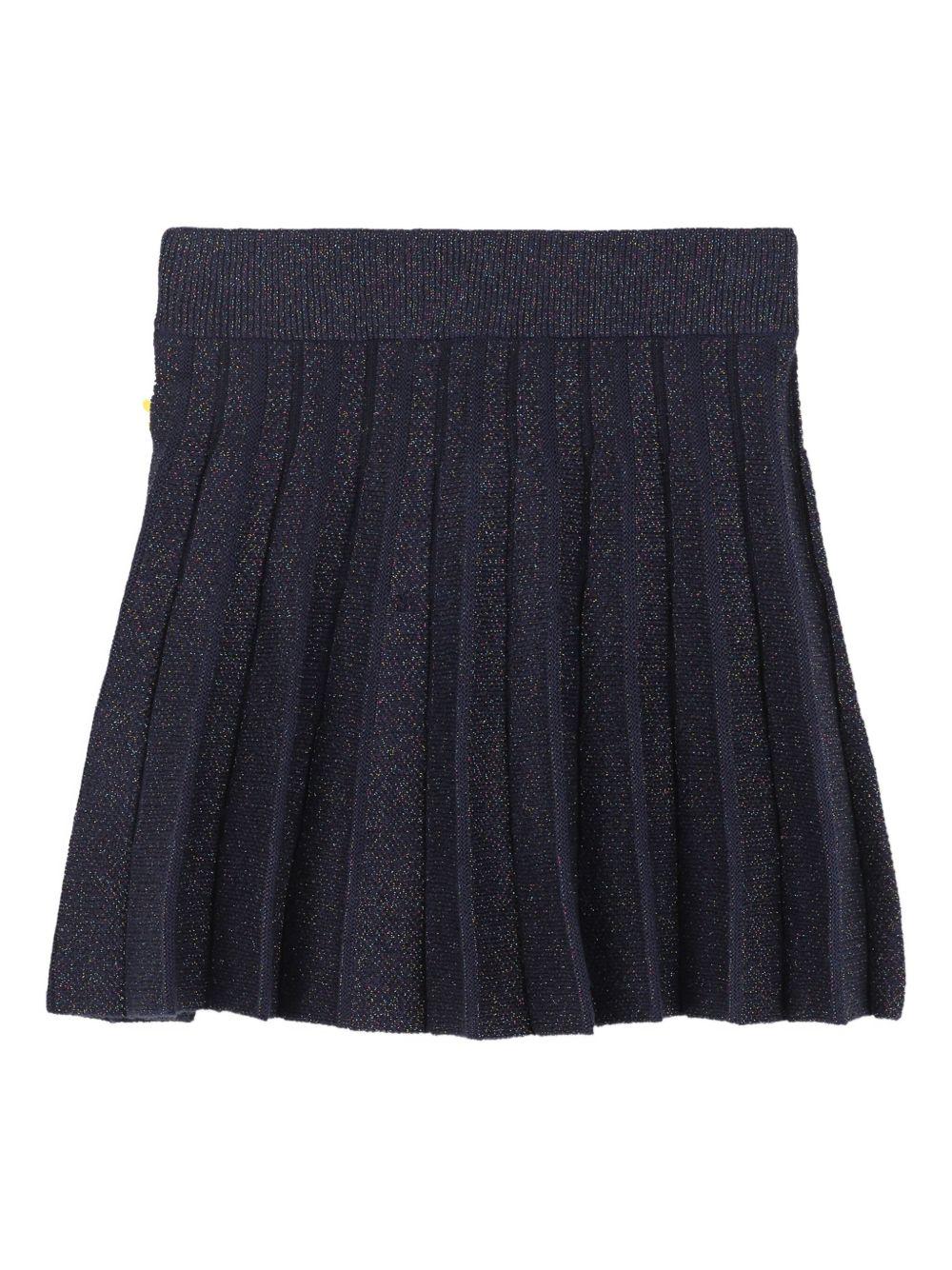 Gonna per bambina Billieblush blu plissettata - Rubino Kids