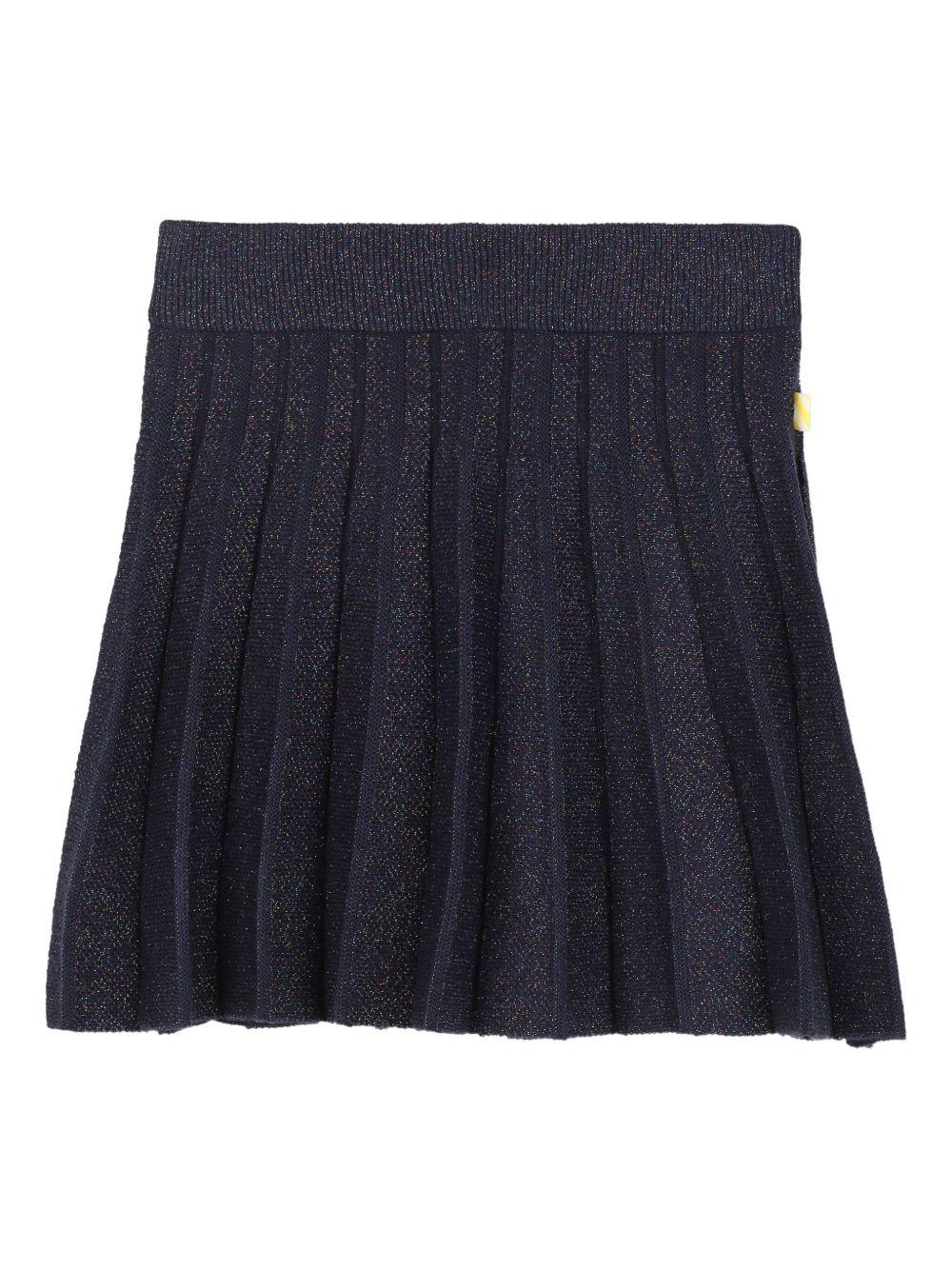 Gonna per bambina Billieblush blu plissettata - Rubino Kids