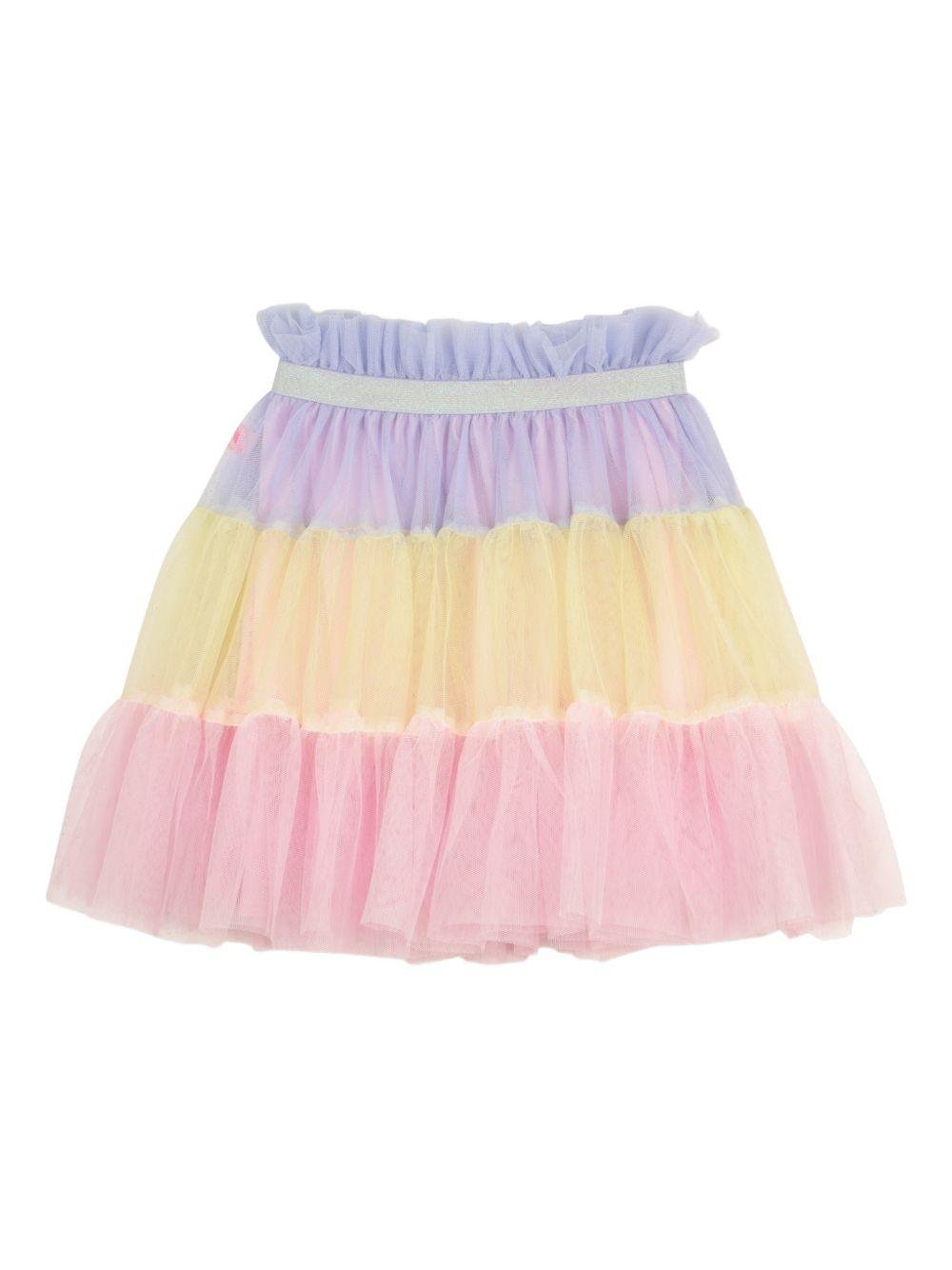Gonna per bambina Billieblush multicolore con dettagli glitterati - Rubino Kids
