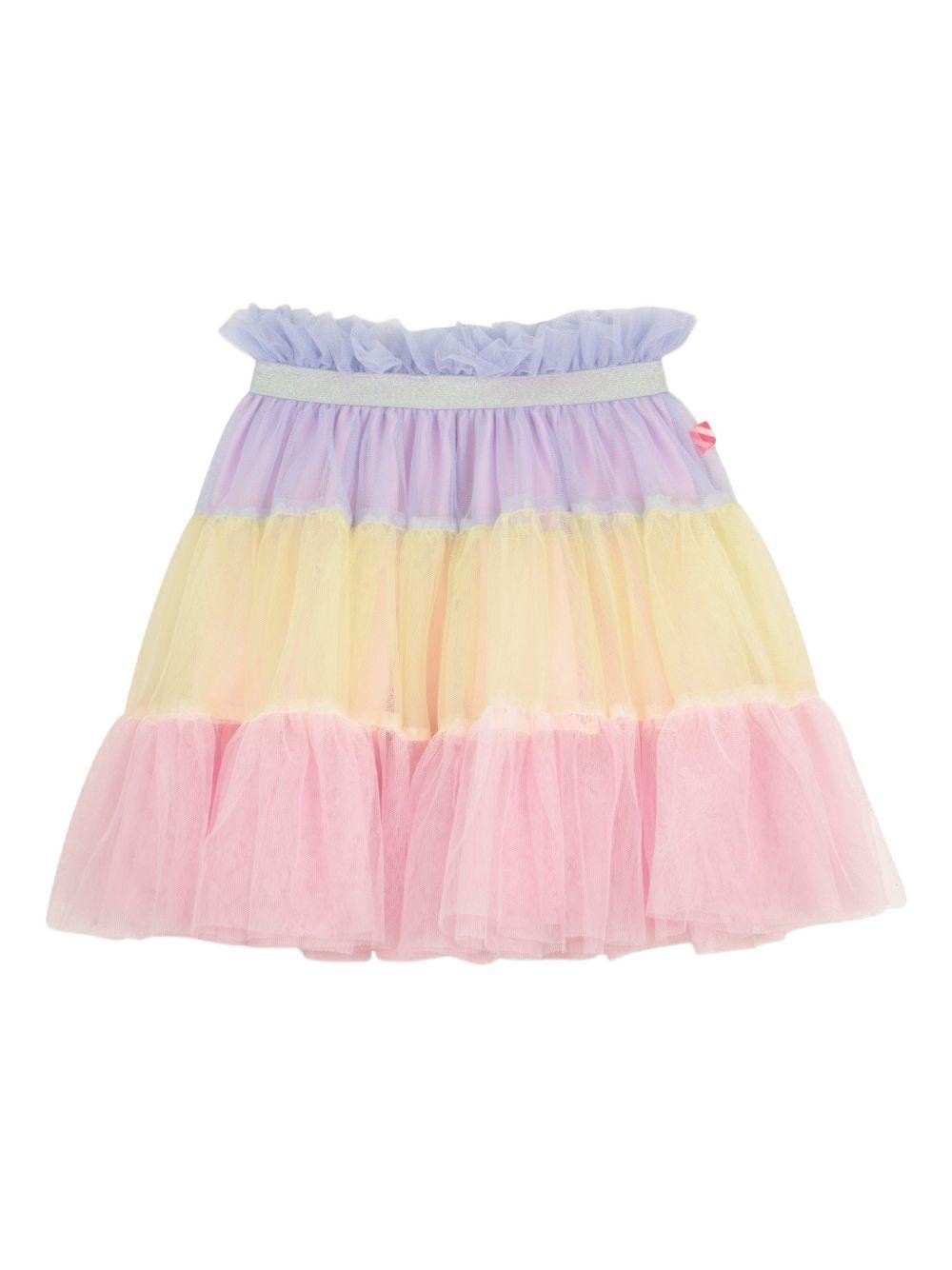 Gonna per bambina Billieblush multicolore con dettagli glitterati - Rubino Kids