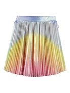 Gonna per bambina Billieblush multicolore plissettata iridescente - Rubino Kids