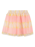 Gonna per bambina Billieblush rosa con stampa a cuori - Rubino Kids
