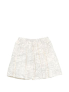 Gonna per bambina Bonpoint beige con stampa grafica all - over - Rubino Kids