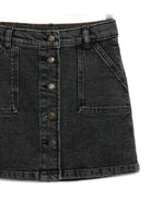 Gonna per bambina Bonpoint nera con bottoni sul davanti - Rubino Kids