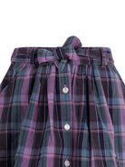 Gonna per bambina Bonpoint viola con motivo tartan - Rubino Kids