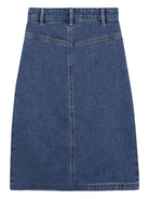 Gonna per bambina DKNY Kids denim con spacco frontale - Rubino Kids