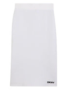 Gonna per bambina DKNY Kids nera con dettaglio logo - Rubino Kids