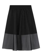 Gonna per bambina DKNY Kids nera con strato in rete - Rubino Kids