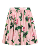 Gonna per bambina Dolce & Gabbana Kids rosa con dettagli plissettati - Rubino Kids