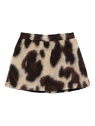 Gonna per bambina Douuod Kids animalier con design a trapezio - Rubino Kids