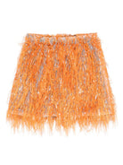 Gonna per bambina Douuod Kids arancione con frange - Rubino Kids