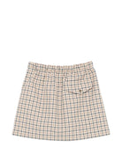 Gonna per bambina Douuod Kids marrone con motivo a quadri - Rubino Kids