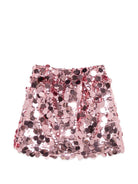 Gonna per bambina Douuod Kids rosa con decorazione con paillettes - Rubino Kids