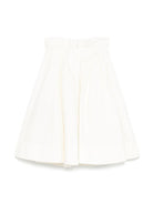 Gonna per bambina Elisabetta Franchi La Mia Bambina bianco plissettata - Rubino Kids