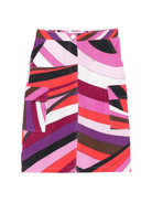 Gonna per bambina Emilio Pucci Junior multicore con motivo geometrico - Rubino Kids