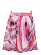 Gonna per bambina Emilio Pucci Junior rosa con motivo geometrico - Rubino Kids