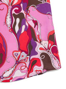 Gonna per bambina Emilio Pucci Junior rosa con stampa orchidee - Rubino Kids