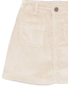 Gonna per bambina Emporio Armani Kids beige con placchetta logo aquila - Rubino Kids