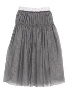 Gonna per bambina Il Gufo grigia con design svasato - Rubino Kids