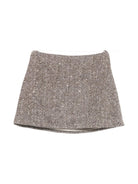 Gonna per bambina Il Gufo marrone a spina di pesce - Rubino Kids