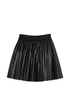 Gonna per bambina John Richmond Junior nera con design plissettato - Rubino Kids