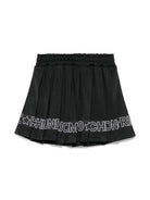 Gonna per bambina John Richmond Junior nero con logo - Rubino Kids