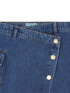 Gonna per bambina Kenzo Kids denim con design asimmetrico - Rubino Kids