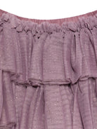 Gonna per bambina Konges Sløjd viola con strati di ruches - Rubino Kids