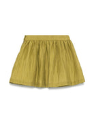 Gonna per bambina La Stupenderia verde plissettata - Rubino Kids