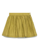 Gonna per bambina La Stupenderia verde plissettata - Rubino Kids