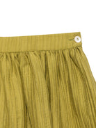 Gonna per bambina La Stupenderia verde plissettata - Rubino Kids