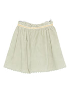 Gonna per bambina Louise Misha verde con dettagli arricciati - Rubino Kids